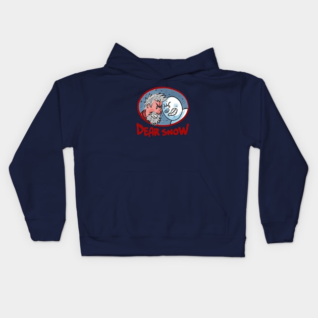 Dear Snow (Color) Kids Hoodie by MikeBrennanAD